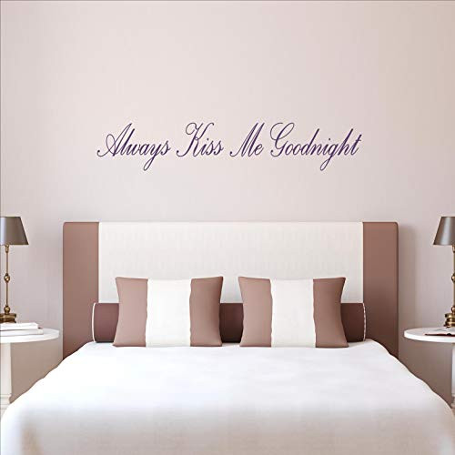 Always Kiss Me Goodnight-33x6-Purple Always Kiss Me Goodnight-33x6-Purple