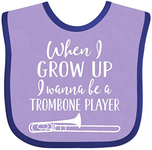 Inktastic Future Trombone Player Music Gift Baby Bib Lavender and Purple Inktastic Future Trombone Player Music Gift Baby Bib Lavender and Purple