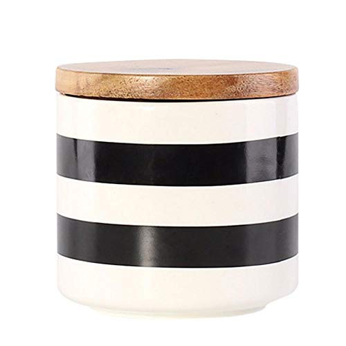Ceramic Food Storage Jar Kitchen Canisters with Airtight Seal Bamboo Lid Food Storage Canister for Tea Coffee Bean Spice Sugar Flour 1?100x100mm Ceramic Food Storage Jar Kitchen Canisters with Airtight Seal Bamboo Lid Food Storage Canister for Tea Coffee Bean Spice Sugar Flour 1?100x100mm