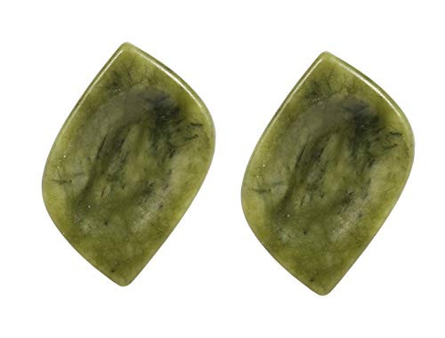 rockcloud Worry Stone Thumb Palm Stones for Anxiety Healing Crystal Rhombus Shape Green Jade rockcloud Worry Stone Thumb Palm Stones for Anxiety Healing Crystal Rhombus Shape Green Jade