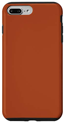 iPhone 7 Plus 8 Plus Rust Orange Solid Color Case