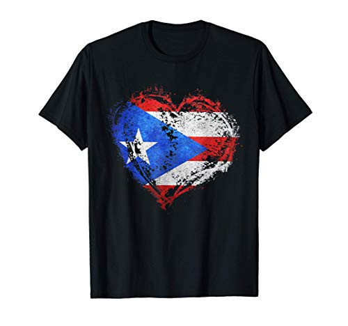 Puerto Rican Flag Vintage Puerto Rico Heart Valentines Day T-Shirt Puerto Rican Flag Vintage Puerto Rico Heart Valentines Day T-Shirt