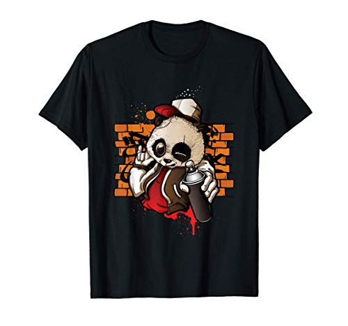 Panda Graffiti Art Graffitis Urban Spray Paint Painting Gift T-Shirt