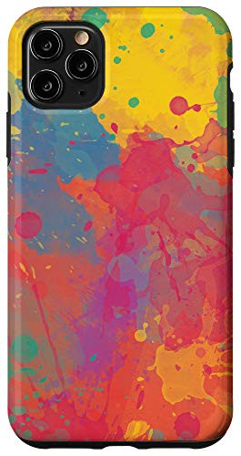 iPhone 11 Pro Max Colorful Paint Splash - Modern  Art  Abstract  Colors  Gift Case