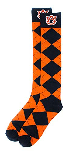 NCAA Auburn Tigers Argyle Socks  Orange  One Size
