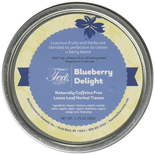 Heavenly Tea Leaves Organic Tea  Blueberry Delight  1.75 Ounce