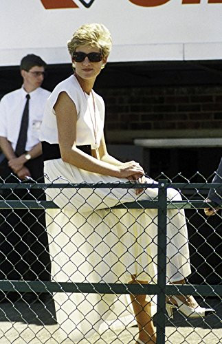 Posterazzi Princess Diana Sitting on a Fence Photo Print  8 x 10