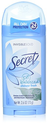 Secret Anti-Perspirant Deodorant Invisible Solid Shower Fresh 2.60 oz  Pack of 7