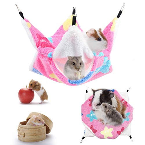2 Pcs Guinea Pig Hamster Ferret Hammock Small Animals Cages Accessories Guinea Pig Hideout Hanging Bed Cage Guinea Hammock Cage Accessories for Ferret Rat Chincilla Hammock Sleeper Cage Accessories 2 Pcs Guinea Pig Hamster Ferret Hammock Small Animals Cages Accessories Guinea Pig Hideout Hanging Bed Cage Guinea Hammock Cage Accessories for Ferret Rat Chincilla Hammock Sleeper Cage Accessories