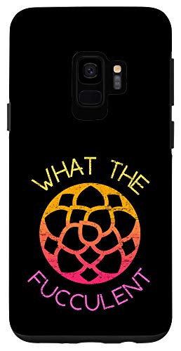 Galaxy S9 Succulent Garden Vaporwave Aesthetic Fucc What the Fucculent Case