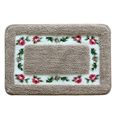 Rose Flower Area Rugs for Living Room Bedroom Super Soft Bathroom Rugs Bath Mat Door Mat Kitchen Rugs  15.7 x 23.6 Inch