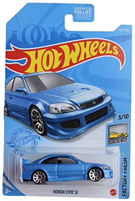 DieCast Hotwheels Civic Si Factory Fresh 3 10 Ship in Kar Keeper Blue DieCast Hotwheels Civic Si Factory Fresh 3 10 Ship in Kar Keeper Blue