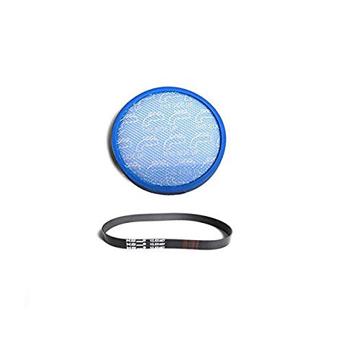 TVP Replacement for Hoover Model UH72600 WindTunnel Max Mult-Cyclonic Bagless Upright Washable Primary Blue Sponge Filter with One Rewind Plus MS.12.8X457 Belt