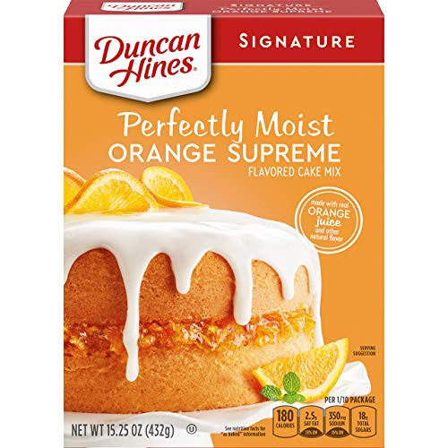Duncan Hines Signature Perfectly Moist Orange Supreme Cake Mix  15.25 OZ - PACK OF 3