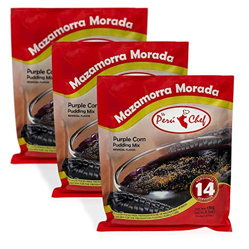 Peruchef Mazamorra Morada  Purple Corn Pudding Mix 3 Pack