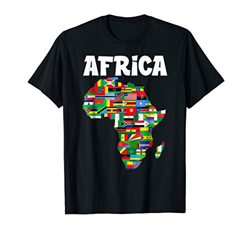 Africa T-Shirt Proud African Country Flags Continent Love Africa T-Shirt Proud African Country Flags Continent Love