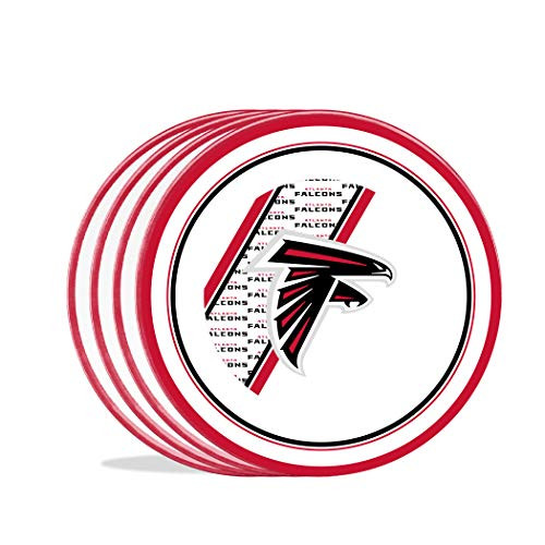Duck House NFL Atlanta Falcons 10" Melamine Plastic Dinner Party Plates  Set of 4