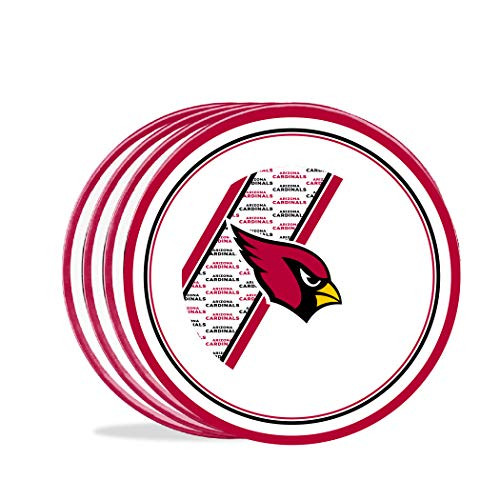 Duck House NFL Arizona Cardinals 10" Melamine Plastic Dinner Party Plates  Set of 4