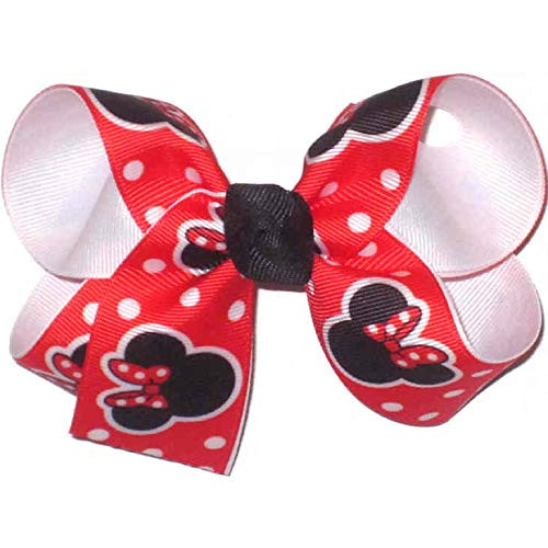 DS-293M Medium Minnie Mouse on Red with White Dots over White
