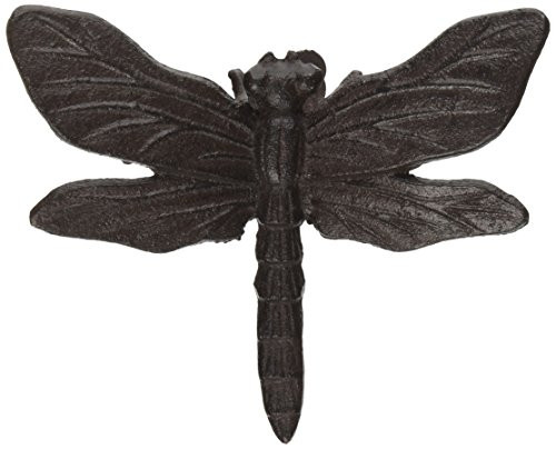 Abbott Collection Cast Iron Dragonfly Wall Decor  Brown