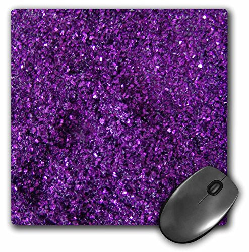 3dRose LLC 8 x 8 x 0.25 Inches Mouse Pad  Purple Sparkle Like  mp_31158_1