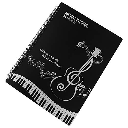 EXCEART Sheet Music Folder Band Folder A4 Sheet Music Paper Folder Writable Sheet Folder for Musicians  1 Pcs