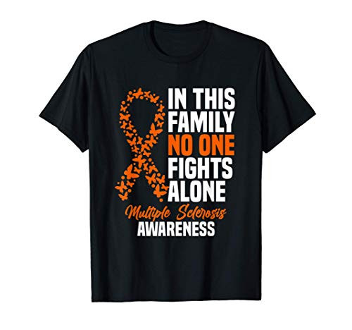 MS Multiple Sclerosis Awareness Orange Ribbon Gift T-Shirt