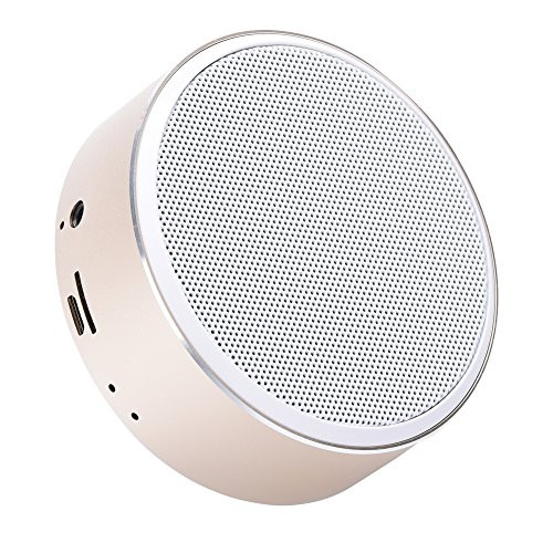 Mini Portable Speaker Portable Wireless Bluetooth Speaker with Built-in-Mic, Handsfree Call,AUX Line,TF Card,HD Sound and Enhanced Bass for iphone, ipad,PC,Cellphone(gold)
Mini Portable Speaker Portable Wireless Bluetooth Speaker with Built-in-Mic, Handsfree Call,AUX Line,TF Card,HD Sound and Enhanced Bass for iphone, ipad,PC,Cellphone(gold)