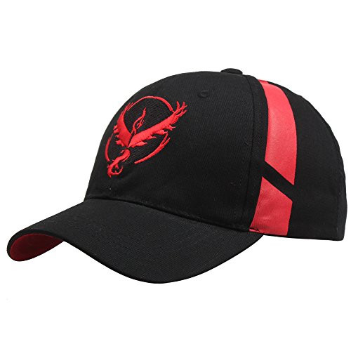 Outdoor Unisex Embroidered Snapback Baseball Hat Cap - Team Mystic  Valor  Instinct - Red