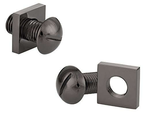 Cuff-Daddy Screw and Nut Bolt Gunmetal Cufflinks with Presentation Box