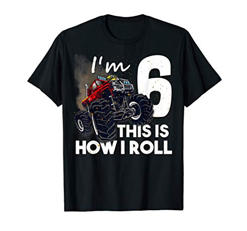 6th Birthday T Shirt Boy Monster Truck 6 Years Old Gift T-Shirt 6th Birthday T Shirt Boy Monster Truck 6 Years Old Gift T-Shirt