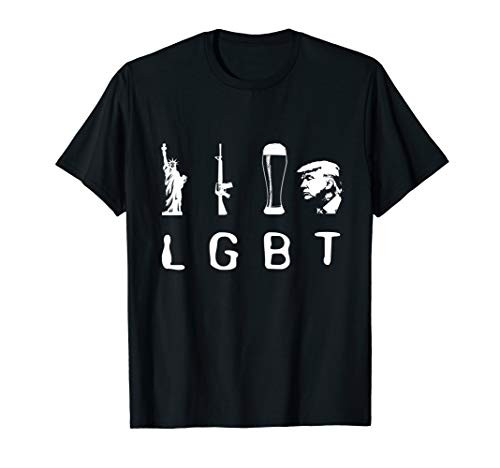 Liberty Guns Beer Trump T-Shirt LGBT Gift Shirt T-Shirt Liberty Guns Beer Trump T-Shirt LGBT Gift Shirt T-Shirt