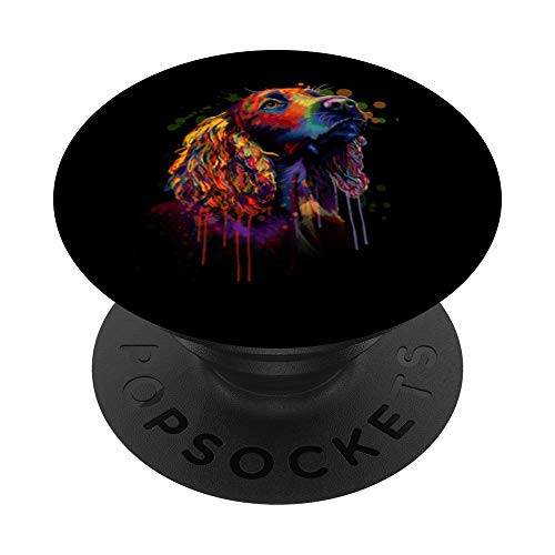 Colorful Cocker Spaniel Hand Drawn Dog Owner Painting Gift PopSockets PopGrip Swappable Grip for Phones and Tablets Colorful Cocker Spaniel Hand Drawn Dog Owner Painting Gift PopSockets PopGrip Swappable Grip for Phones and Tablets