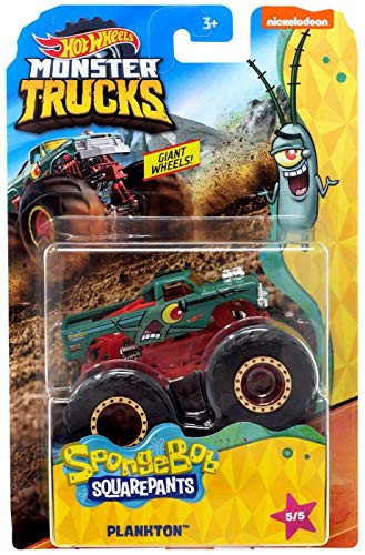 DieCast Hotwheels MonsterTrucks Spongebob Plankton 5 5 - 1 64 Scale