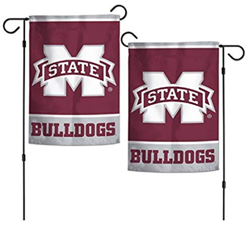 NCAA Mississippi State Bulldogs 12.5" x 18" Inch 2-Sided Garden Flag Logo NCAA Mississippi State Bulldogs 12.5" x 18" Inch 2-Sided Garden Flag Logo