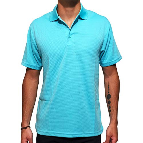 Seasun Men's Ottoman Polo Shirt Blue X-Large