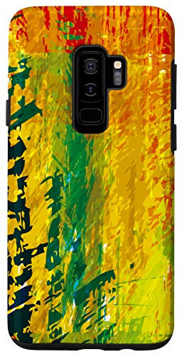 Galaxy S9Plus Multi-color Yellow Paint Splatter Design Case