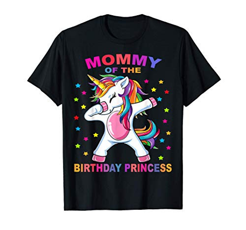 Mommy of the Birthday Princess Unicorn Girl T Shirt Outfit T-Shirt Mommy of the Birthday Princess Unicorn Girl T Shirt Outfit T-Shirt