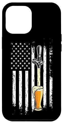 iPhone 12 Pro Max American Flag Beer Bier Drinker Alcoholic Alcohol Drunk Gift Case