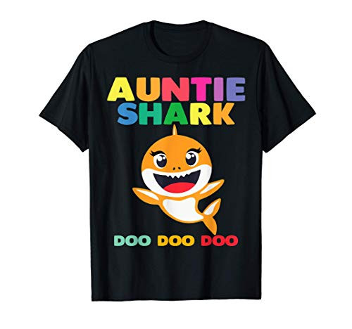 Auntie Shark Doo Doo Shirt for Matching Family Pajamas T-Shirt Auntie Shark Doo Doo Shirt for Matching Family Pajamas T-Shirt