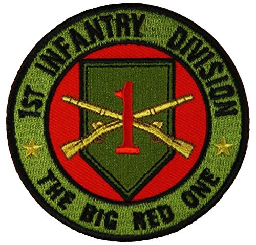 1ST INFANTRY DIVISION THE BIG RED ONE ROUND PATCH - Color - Veteran Owned Business.