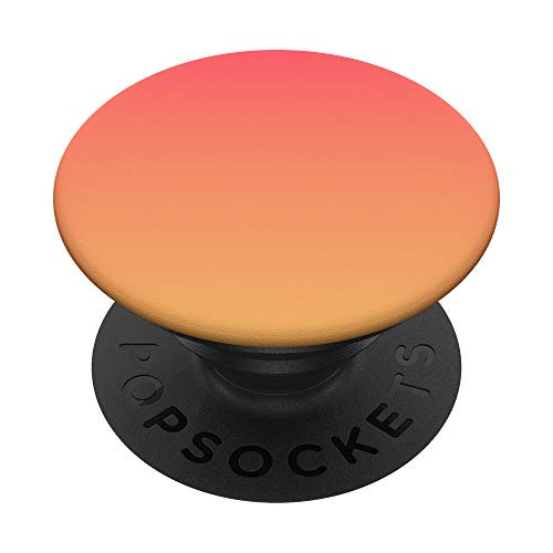 Retro Pink Orange Gradient Ombre Aesthetic Fading Color Pink PopSockets PopGrip  Swappable Grip for Phones  and  Tablets