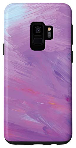 Galaxy S9 Design Gift Abstract Pattern Colorful Paint Purple Pastel Case