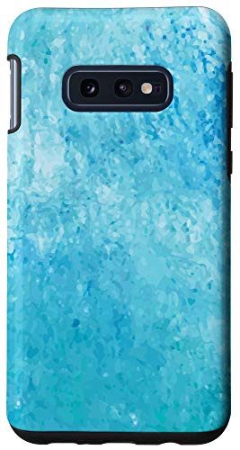 Galaxy S10e Design Gift Cool Abstract Pattern Paint Pastel Blue Turquois Case