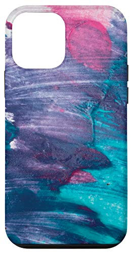 iPhone 12 mini Design Gift Cool Abstract Pattern Paint Blue Purple Case