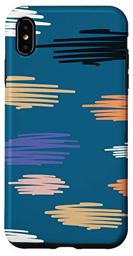 iPhone XS Max Design Gift Abstract Pattern Colorful Paint Blue Orange Case