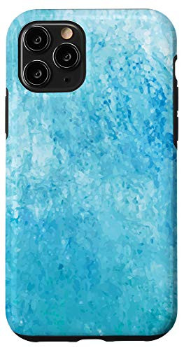 iPhone 11 Pro Design Gift Cool Abstract Pattern Paint Pastel Blue Turquois Case