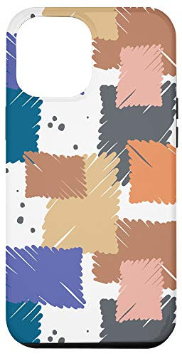 iPhone 12 Pro Max Design Gift Cool Abstract Pattern Pastel Blue Purple Orange Case