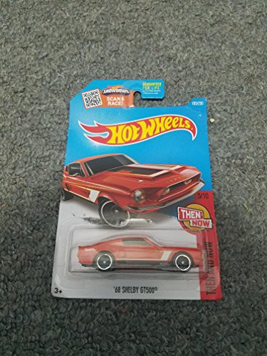 HOT WHEELS THEN AND NOW 5 10 ORANGE '68 SHELBY GT500 105 250 SHOWDOWN INTERNATIONAL CARD