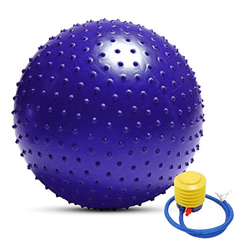TOMSHOO Anti-Burst Yoga Ball Thickened Stability Balance Ball Pilates Physical Fitness Exercise Ball 55CM   65CM   75CM Gift Air Pump  Purple  75cm